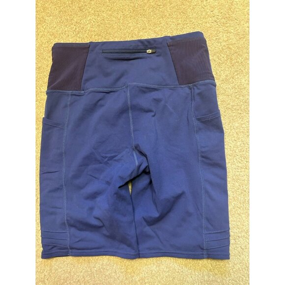 Oiselle Women's Pocket Jogger Running Shorts Navy Blue Size 12 Inseam 8” - Picture 3 of 6